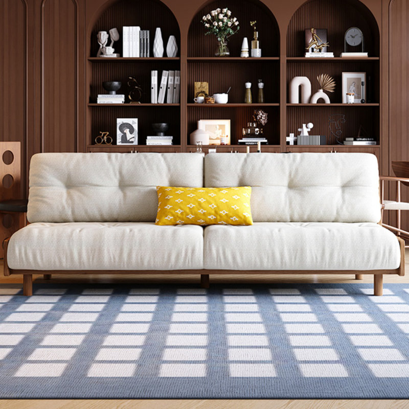 Armless Solid Wood Cloud Sofa
