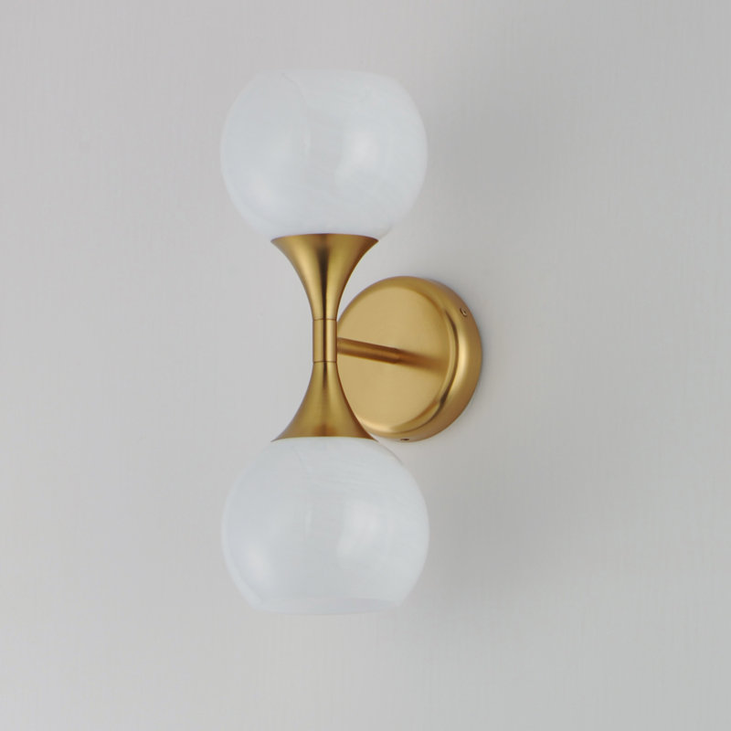 Neve-Wall Sconce, Natural Aged Brass