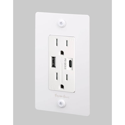 1G Duplex Outlet / USB A + C / Linear / With Logo