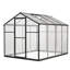 Serre en polycarbonate d'extérieur - Aluminium sécuritaire et régulant la température pour une construction ventilée stable dans la cour arrière