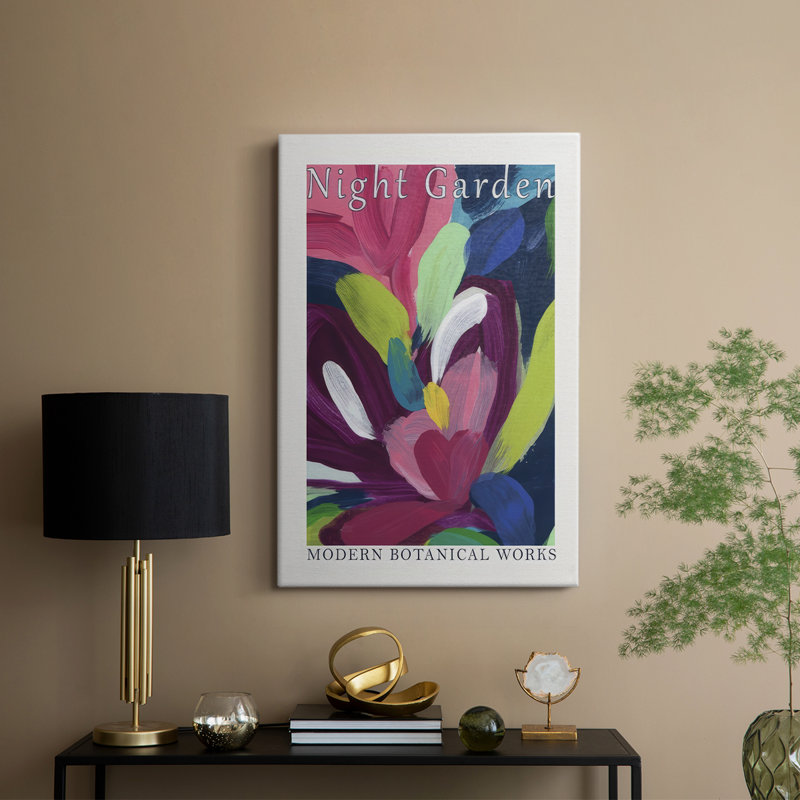 Affiche «Night Garden», exposition I - galerie sur mesure, H 18 po x l 12 po