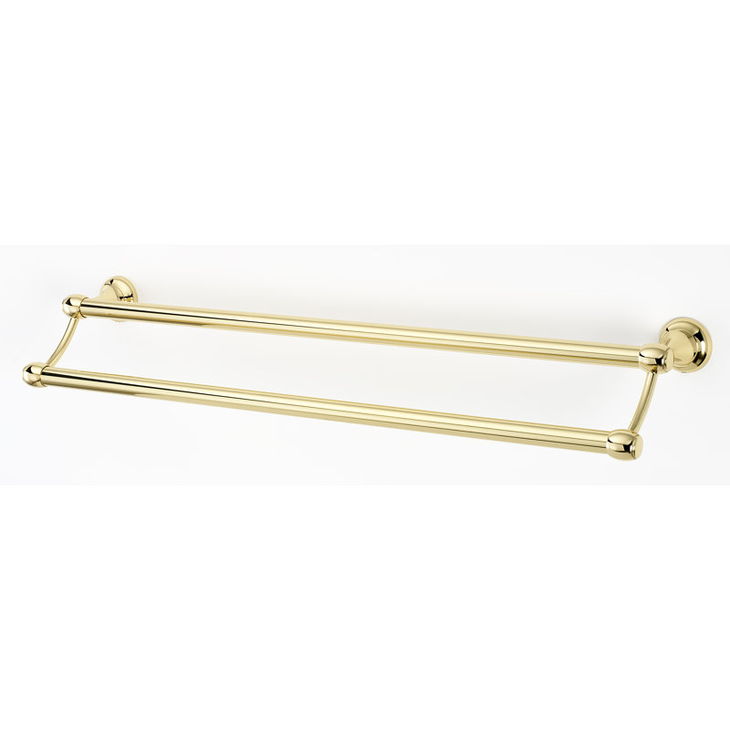 Barre à serviettes murale double 26 "Royale, Laiton poli