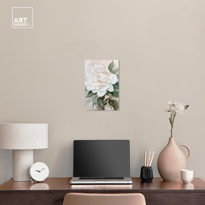 Art floral sur toile Blooming Serenity par Art Remedy, H 15 po x l 10 po, Toile tendue