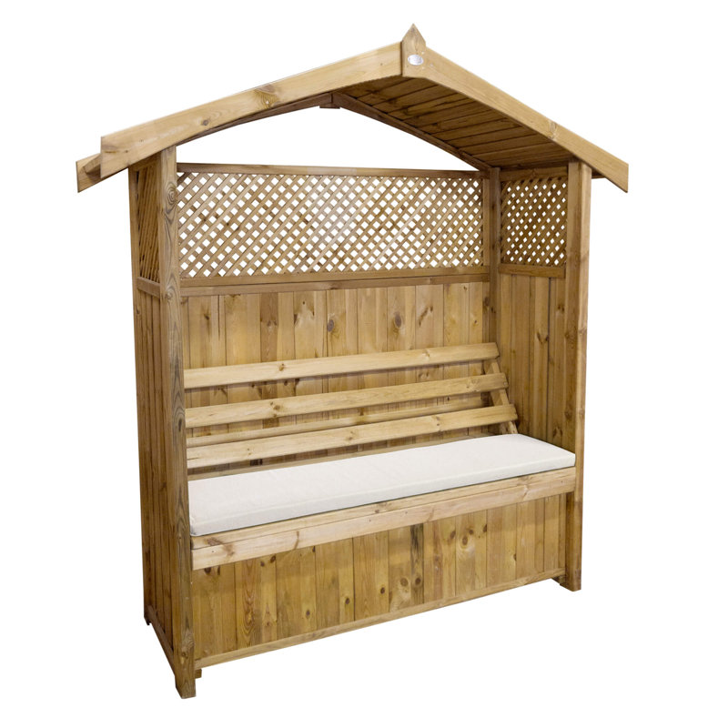 Millville Arbour Garden Bench Cushion, Stone
