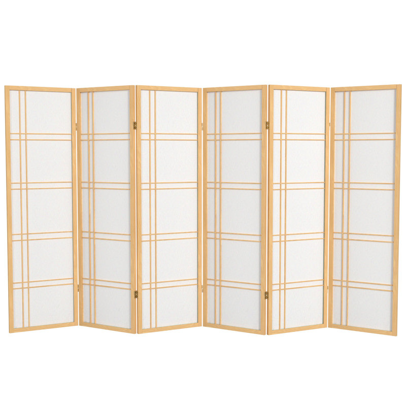 Cloison pliante Keitez, Naturel, 6