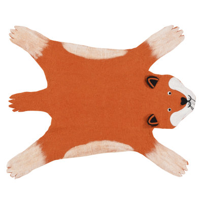 Novelty 100 cm x 125 cm Animal Print Hand Woven Area Rug