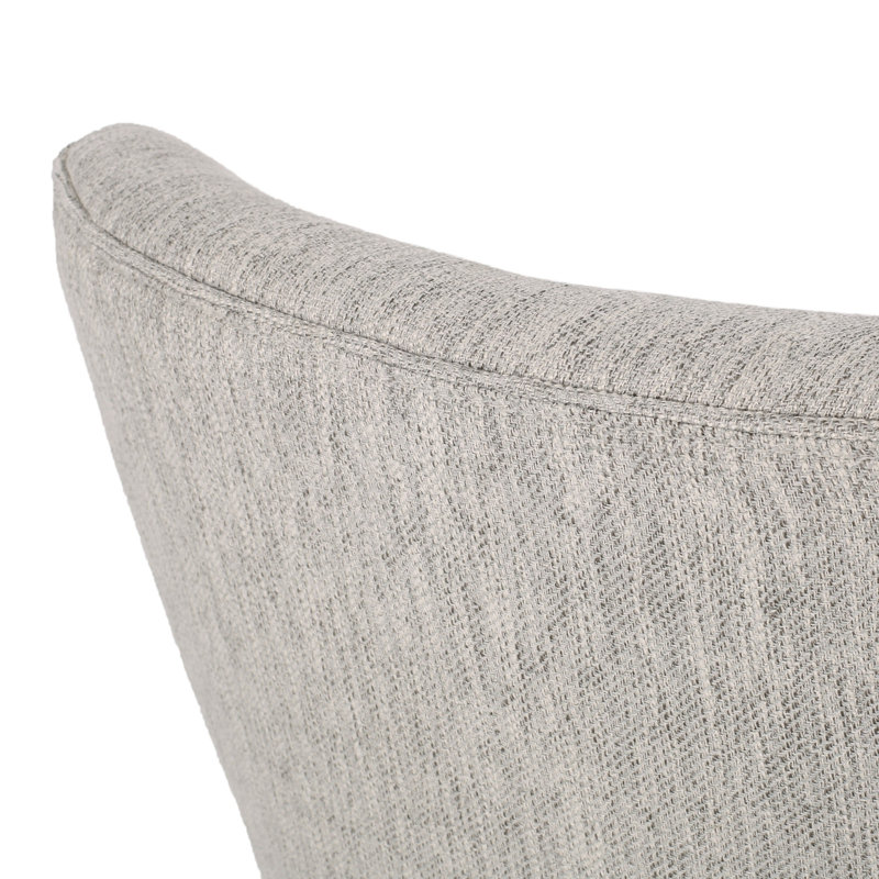 Derone 19'' H Fabric Upholstered Side Chair, Black