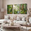 «Sunlight Forest Stream», ensemble de 3 reproductions d'art sur toile tendues sur toile-632809439