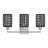 Cassiday 3 Light Brushed Nickel Vanity Sconce-121436183