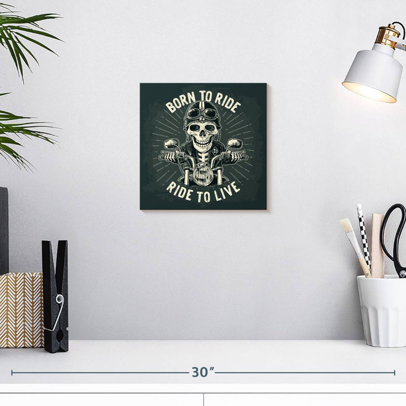 Mehar Born To Ride Poster, 10" H x 10" W