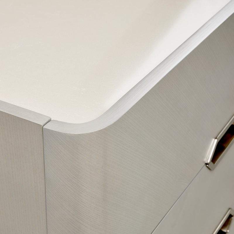 Penthouse Dresser & Mirror Set - Ash Gray
