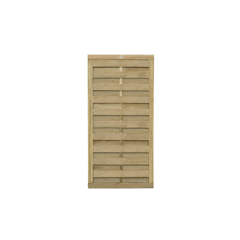 180.1368cm H x 90.0684cm W Natural Timber Wood Gate