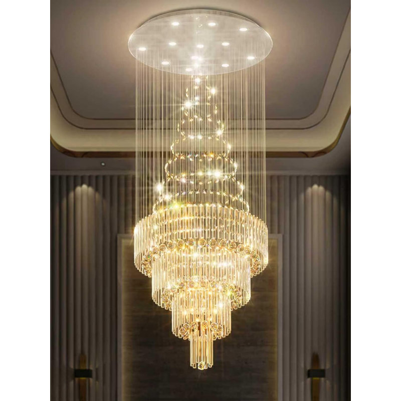 Lustre en cristal 32 po x H 120 po Devena 