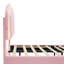 2-Pieces Bedroom Sets Flower-Shaped Upholstered LED Platform Bed-653461657-653461670