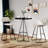 Upholstered Counter Stool With Metal Frame-413272440-413272447