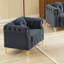 Canapé Chesterfield en velours avec coussins ronds-877945508