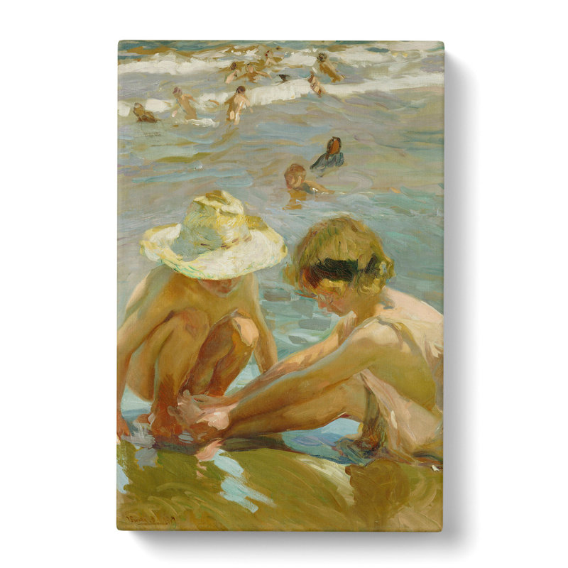 The Wounded Foot by Joaquin Sorolla Y Bastida - Wrapped Canvas Painting, 76cm H x 50cm W x 3cm D