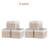 Large Fabric Storage Baskets,6 Pack Linen Closet Storage Containers Bins with Handles Khaki&White