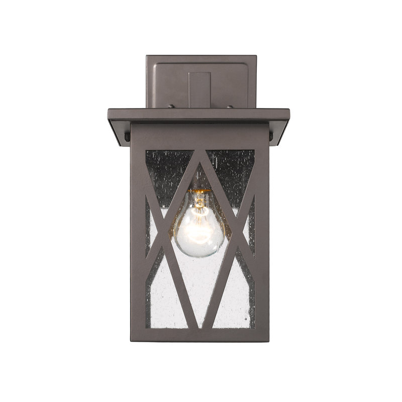 Dunphy Aluminum Wall Light, 13.75" H x 7.75" W x 8.75" D, Rubbed Bronze