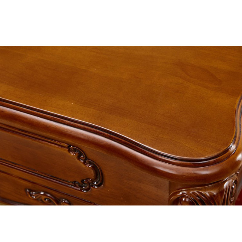 Bureau sculpté de style américain exquis, H 29,92 po x l 55,12 po x P 31,5 po