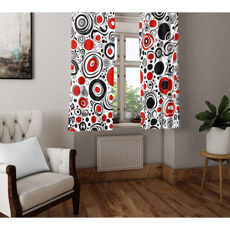 Semi Sheer Curtain Pair, 40" W x 82" L
