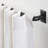 Mode Room Darkening Collection 1 in Diameter Blackout Curtain Rod Set with Steel Wall Mounted Adjustable Rod, Blocks Light, Fits 32 in To 90 in Windows-88147909