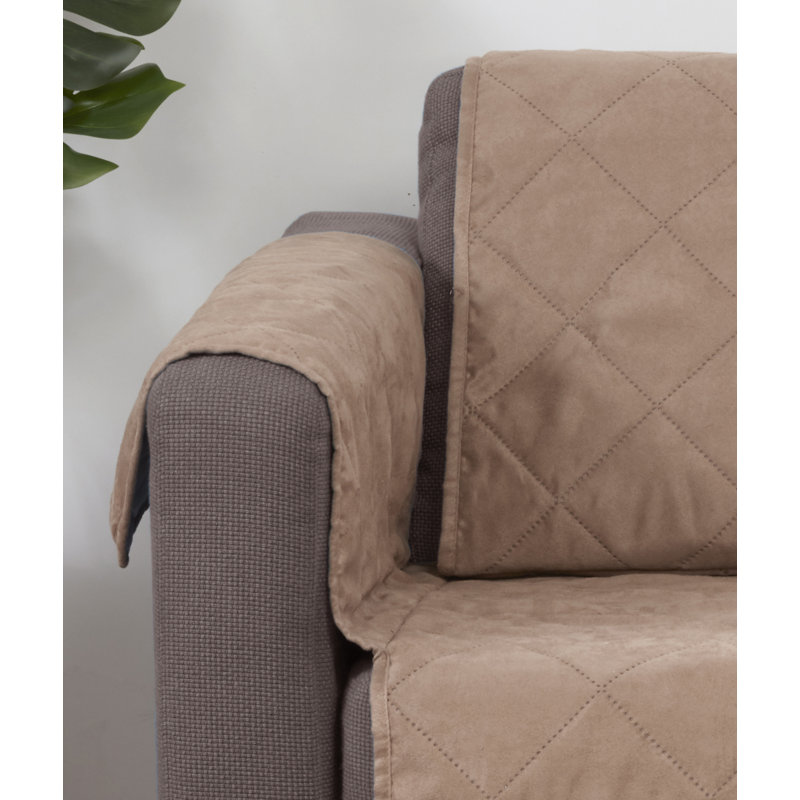 Aloisio Box Cushion Armchair Slipcover, Natural