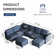 Tomario 8- Piece Upholstered L-Shaped Modular Sectional With Storage Ottoman
