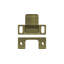 Deltana SP2751U3 Strike Plate, Dust Cup, Adjustable, 2-3/4" x 1-1/4" in Polished Brass-1488416318