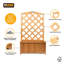 Wood Planter Box with Trellis