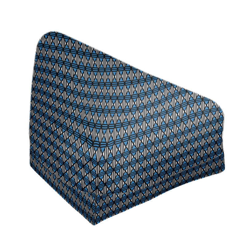 Petite chaise à sacs à billes & Leffel, H 120 po x L 2 po x P 60 po, Noir / bleu, Pas de bourre