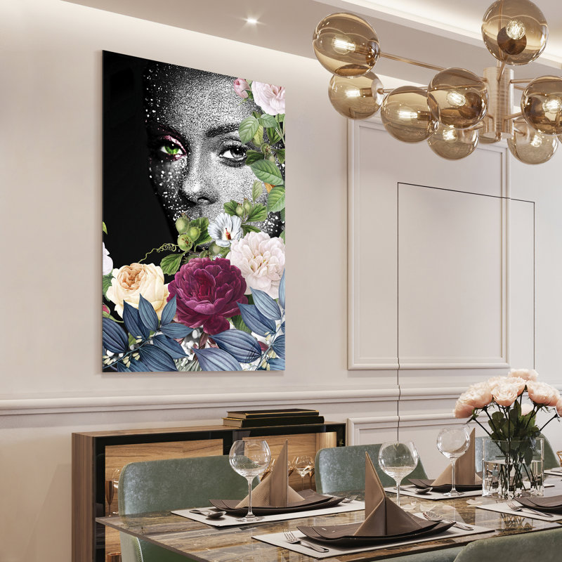 Earth Goddess Multi-Color Tempered Glass Panel Art Print Set