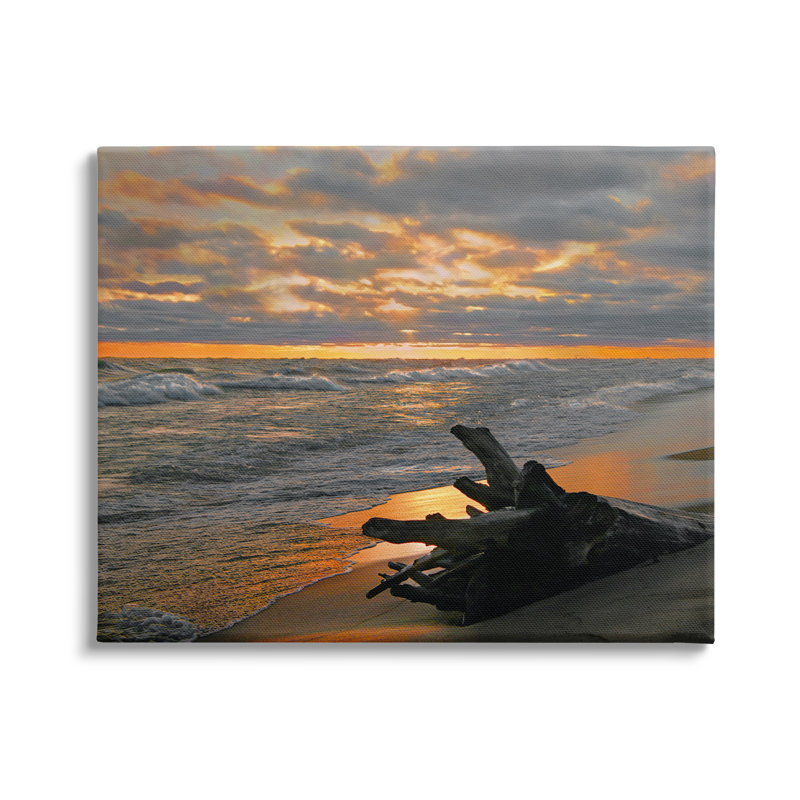 «Driftwood at Sunset» par Steve Toole, H 36 po x l 48 po x P 1,5 po