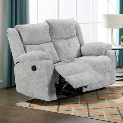 Rosevale Manual Recliner Armchair - Silver