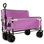 Chariot pliable convertible 3-en-1 avec banquette et rangement - Chariot utilitaire robuste de 500 lb, roues tout-terrain d'une capacité de 180 L pour le camping, la plage, les sports et le jardin