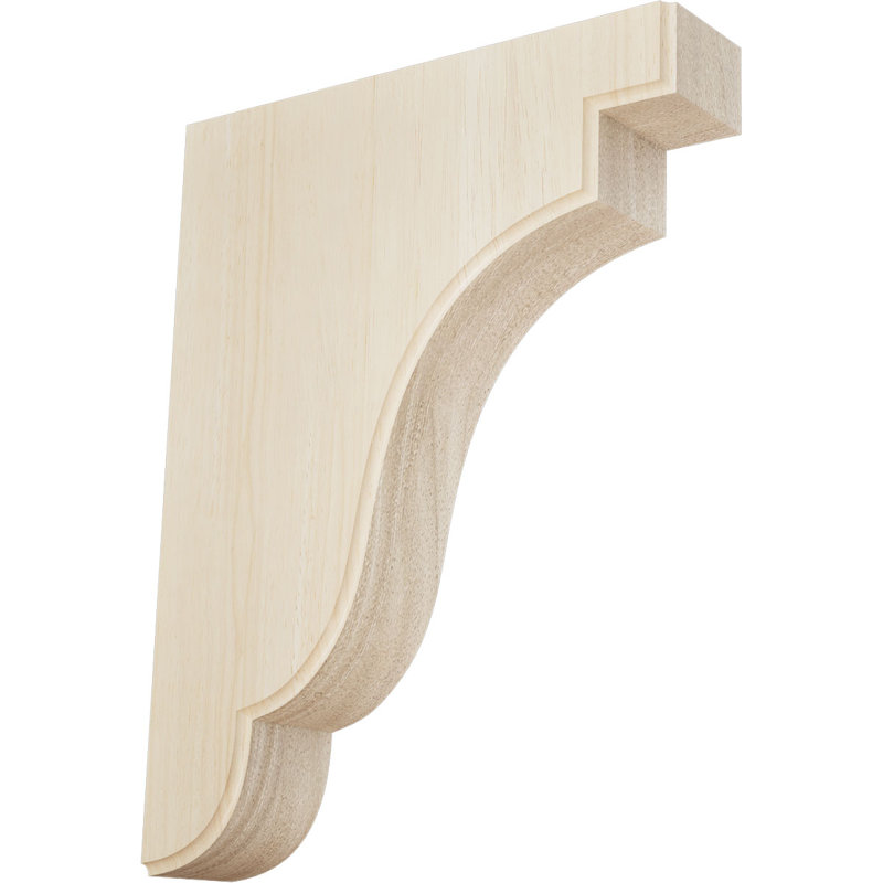 Support Bedford, Hévéa, 1,75 po X P 7,25 po X P 9,5 po H