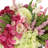 Hydrangea, Heather and Ranunculus Arranged in Rectangular Vase