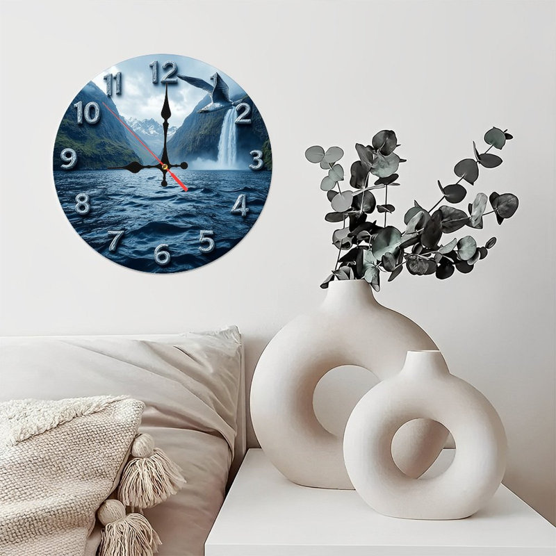 Horloge murale désert dune de sable