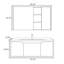 Armoire de salle de bain minimaliste de style crème