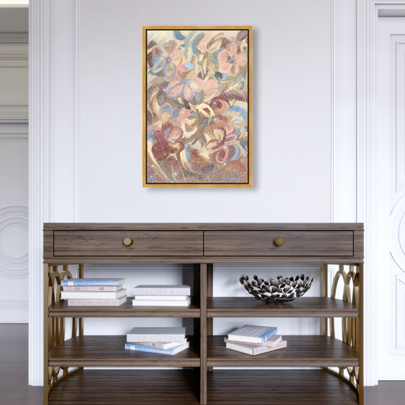 Moving Eden Print by Oliver Gal, 25"H x 17"W, Gold Floater Frame