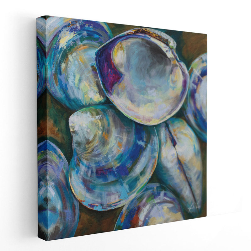 Shell Shuffle - reproduction d'art sur toile, H 30 po x l 30 po
