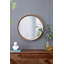 31,5 "miroir rond en bois de pin, miroir mural pour la salle de bain