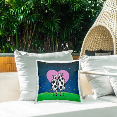Coussin d'extérieur imprimé Lover Significant Udder