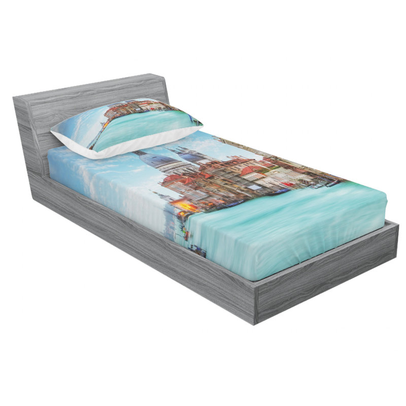 Microfiber Sheet Set, Twin Sheet Set with Fitted Sheet