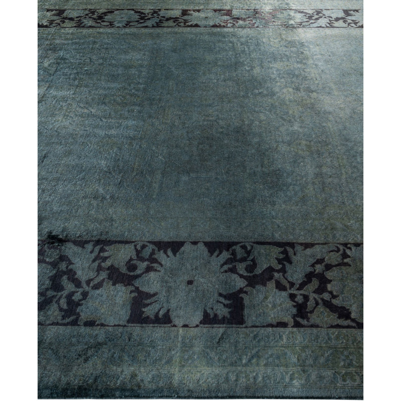 Overdyed One-of-a-Kind 8' 10" X 11' 6" Hand Knotted Area Rug