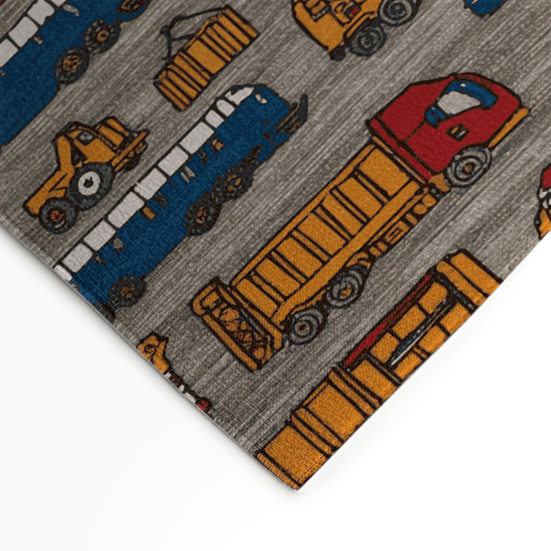 Tapis intérieur et extérieur gris Transport, Rectangulaire 3 pi x 5 pi