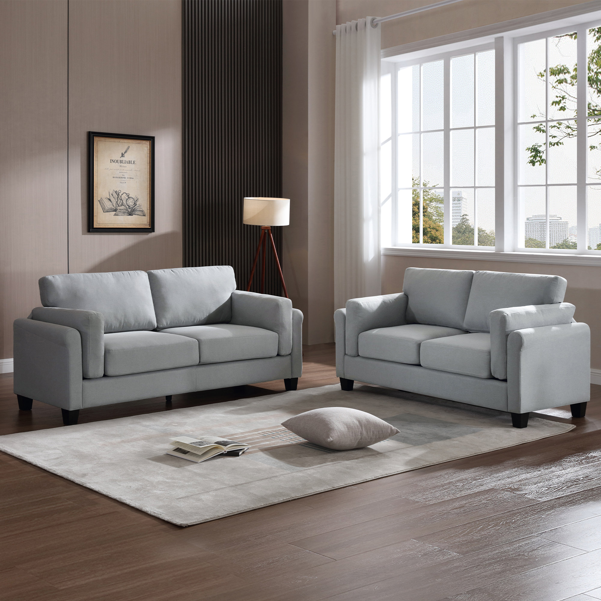 Ebern Designs 2 Piece Living Room Set & Reviews - Wayfair Canada