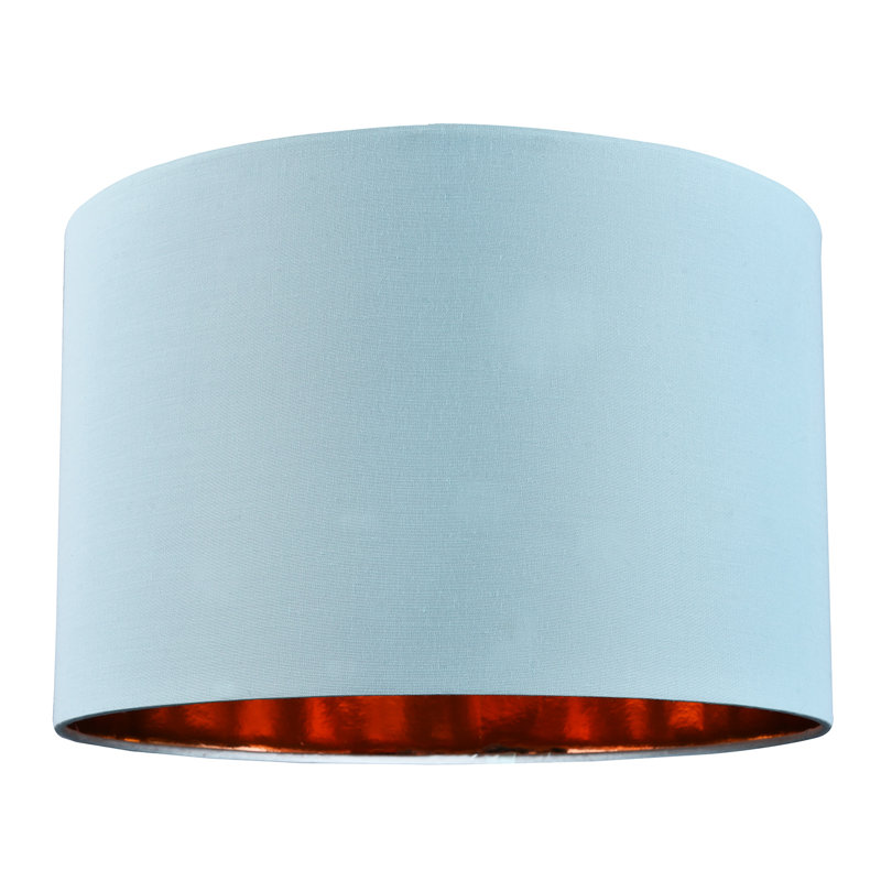 Cotton Drum Lamp Shade ( Screw On ), Teal, 20" H x 30" W x 30" D