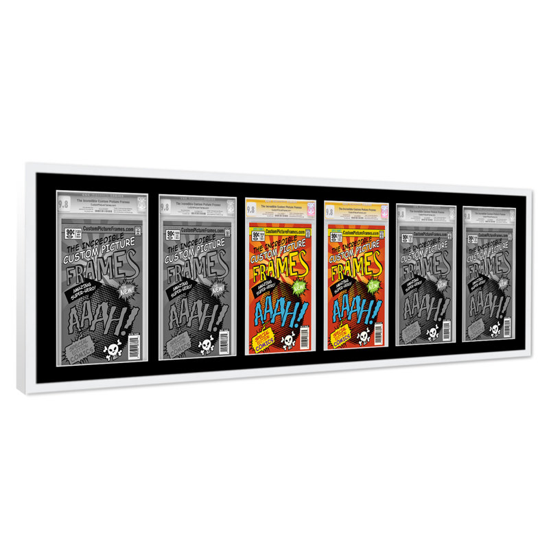 Cadre photo Evalynn, 8,125 po x 13 po, Noir / blanc