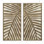 Ensemble de 2 panneaux décoratifs muraux en MDF avec anneaux en D, motif botanique, pour utilisation intérieure.